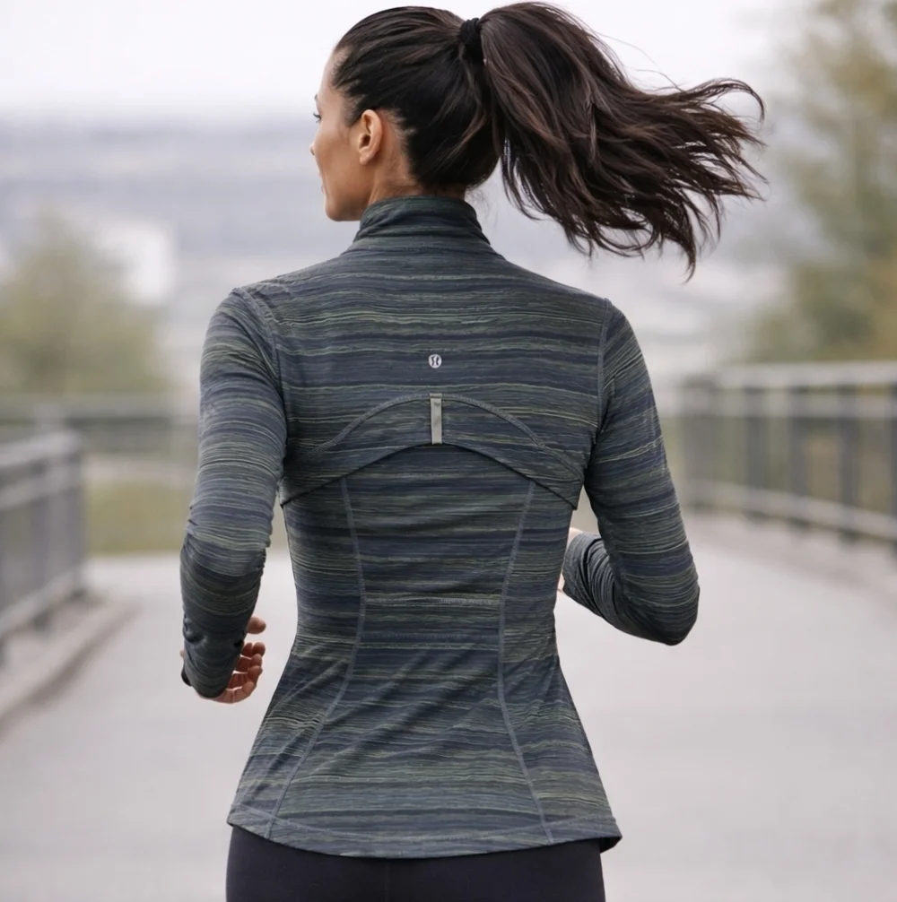 Lululemon Define Jacket Space Dye Dark Slate Fatigue Green Size 4